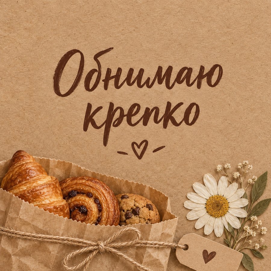 Обнимаю крепко