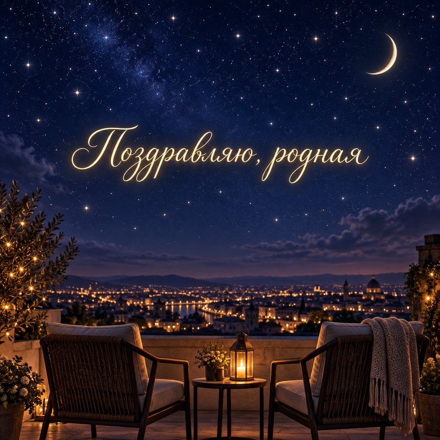 Поздравляю, родная