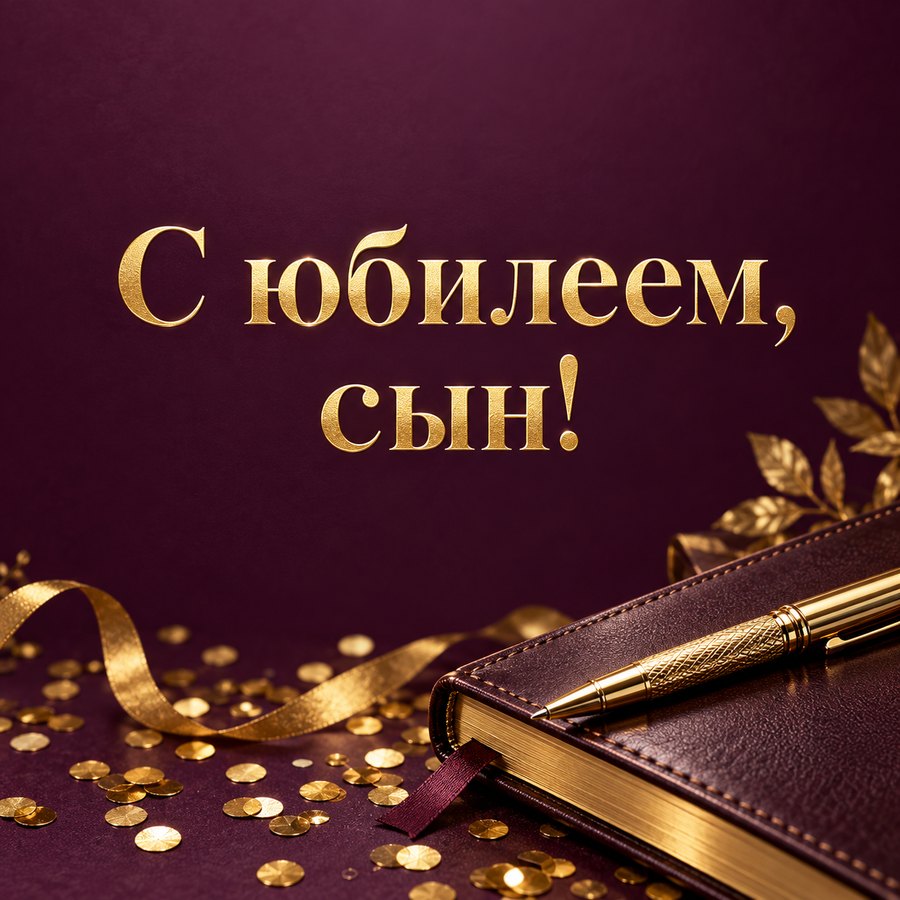 С юбилеем, сын!