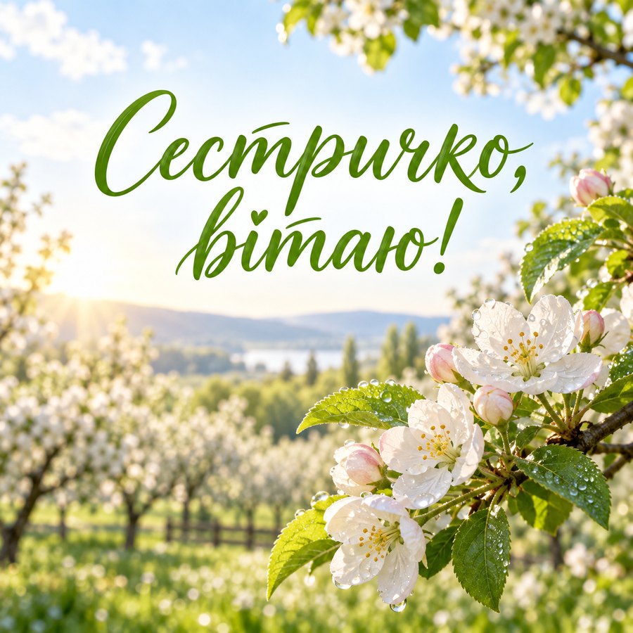 Сестричко, вітаю!