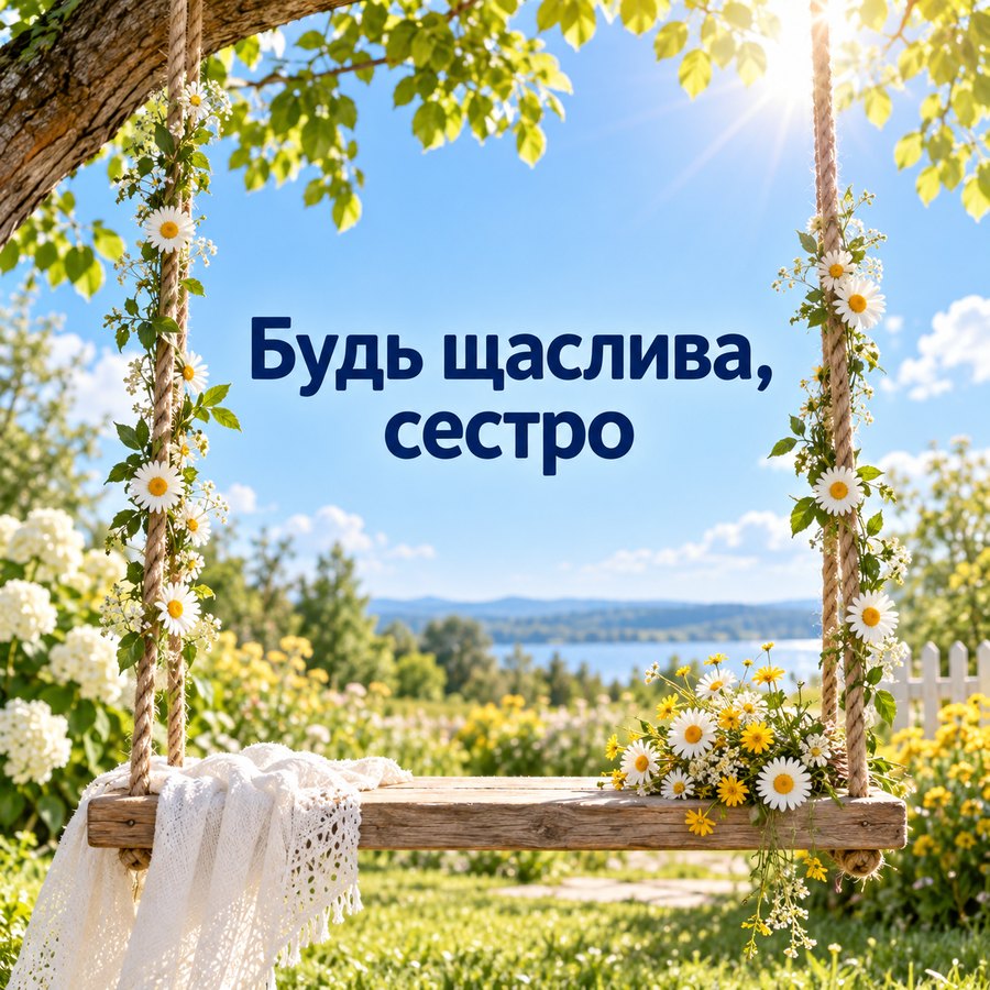 Будь щаслива, сестро