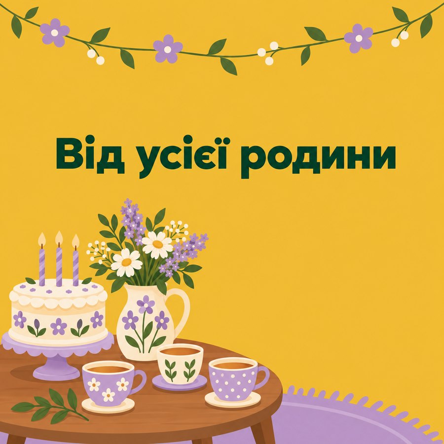 Від усієї родини
