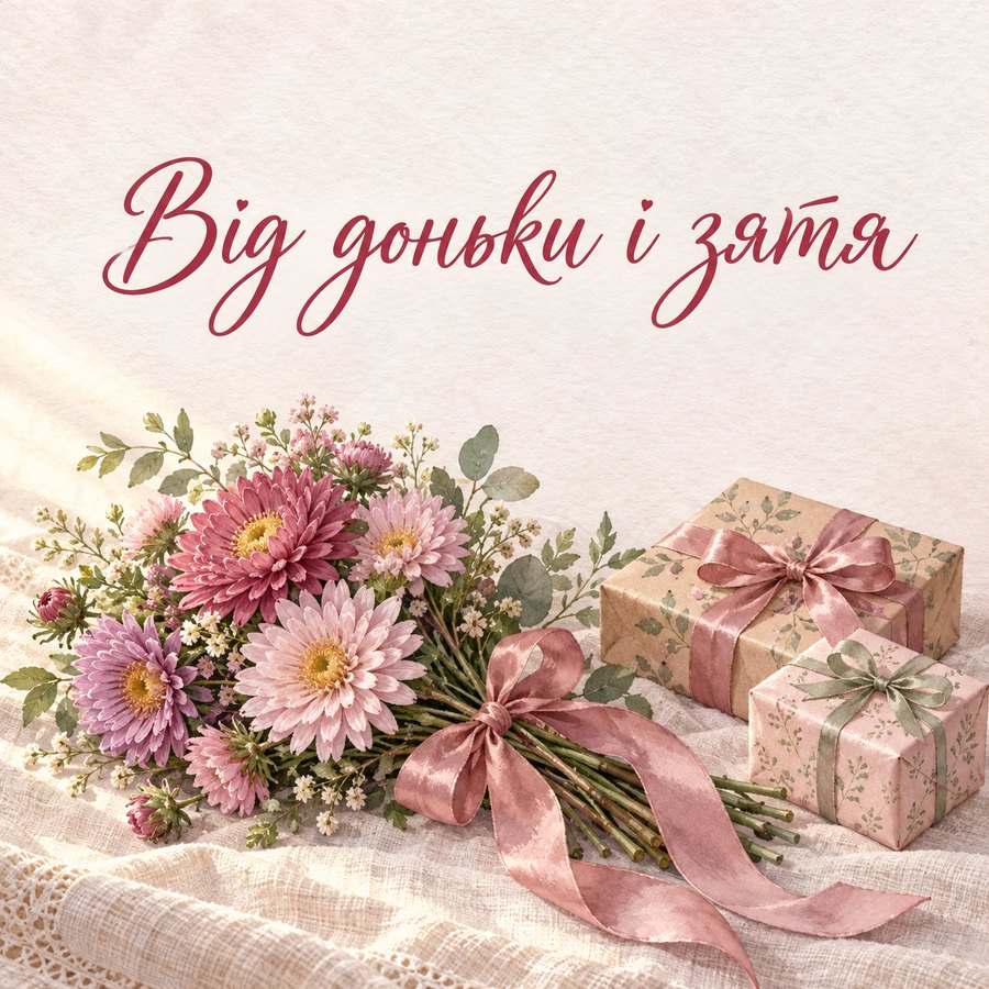 Від доньки і зятя