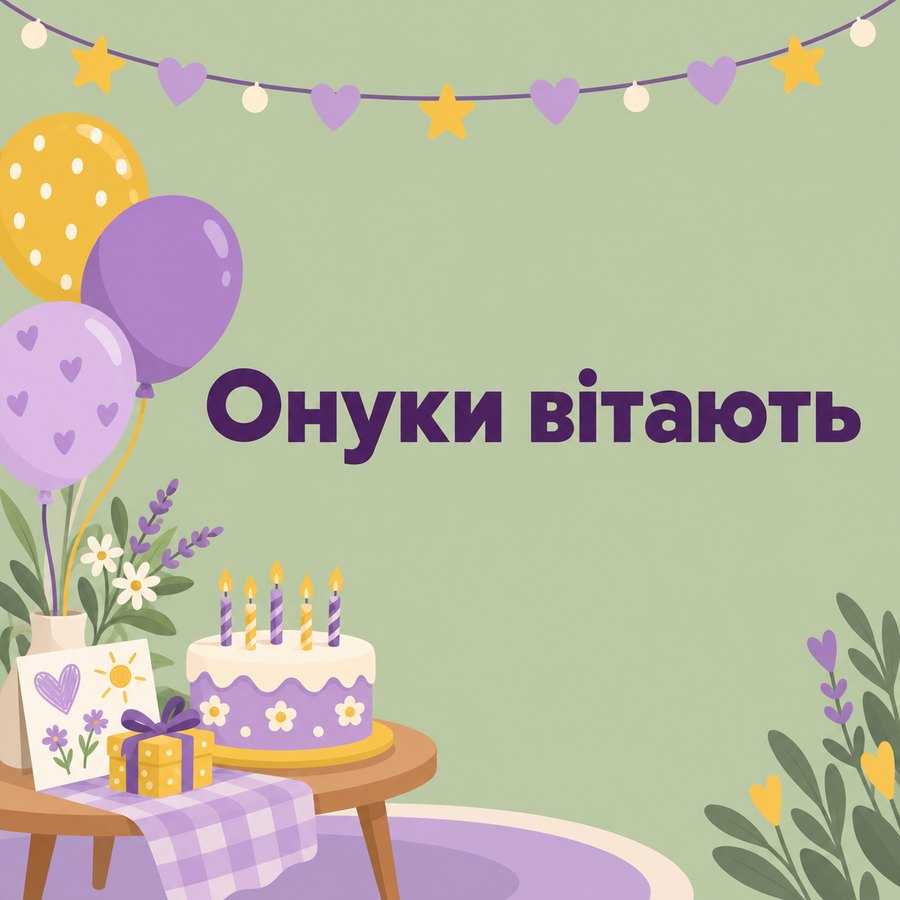 Онуки вітають