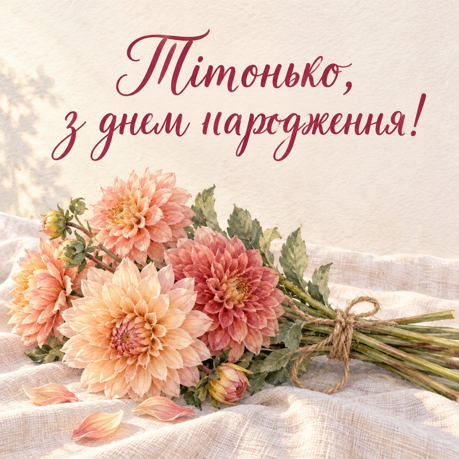 Тітонько, з днем народження!