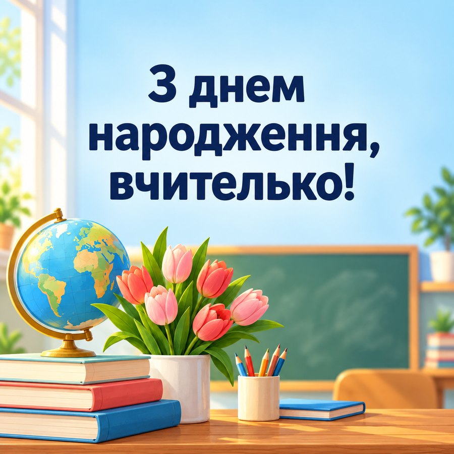 З днем народження, вчителько!