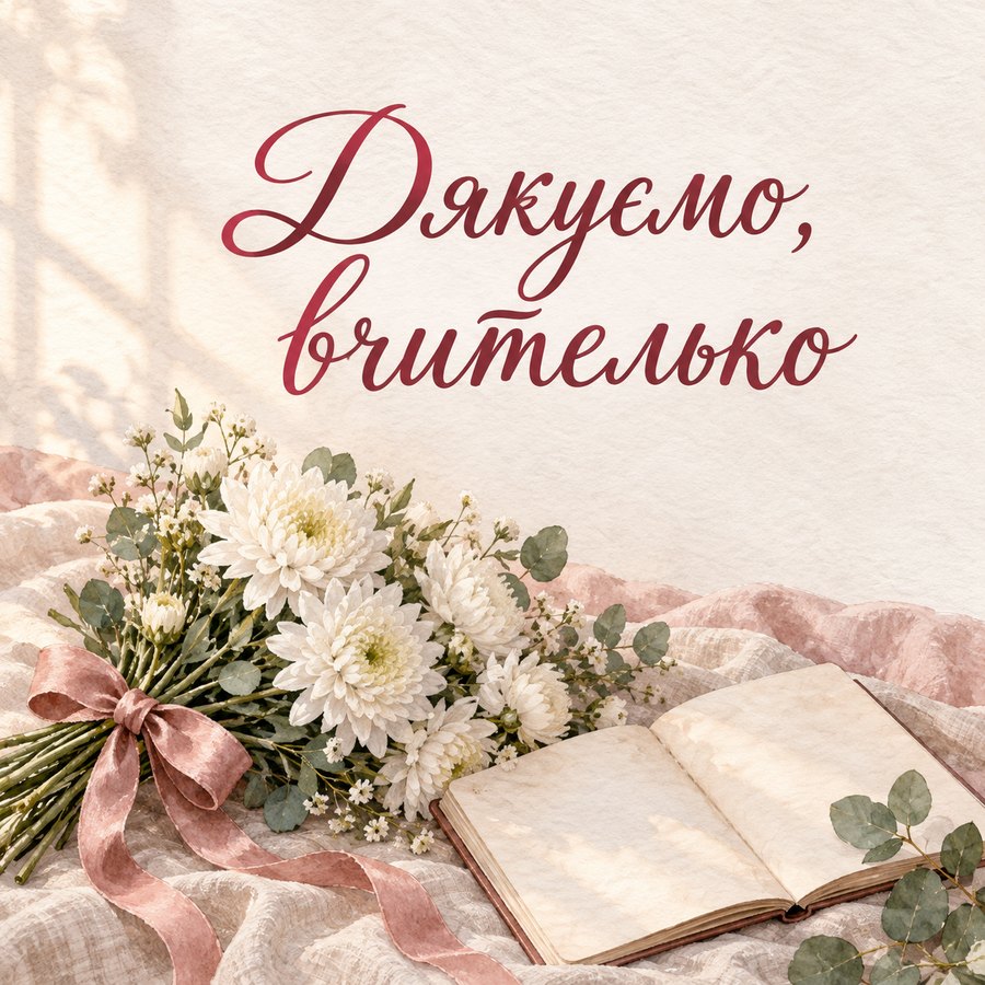 Дякуємо, вчителько