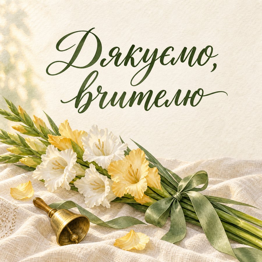 Дякуємо, вчителю
