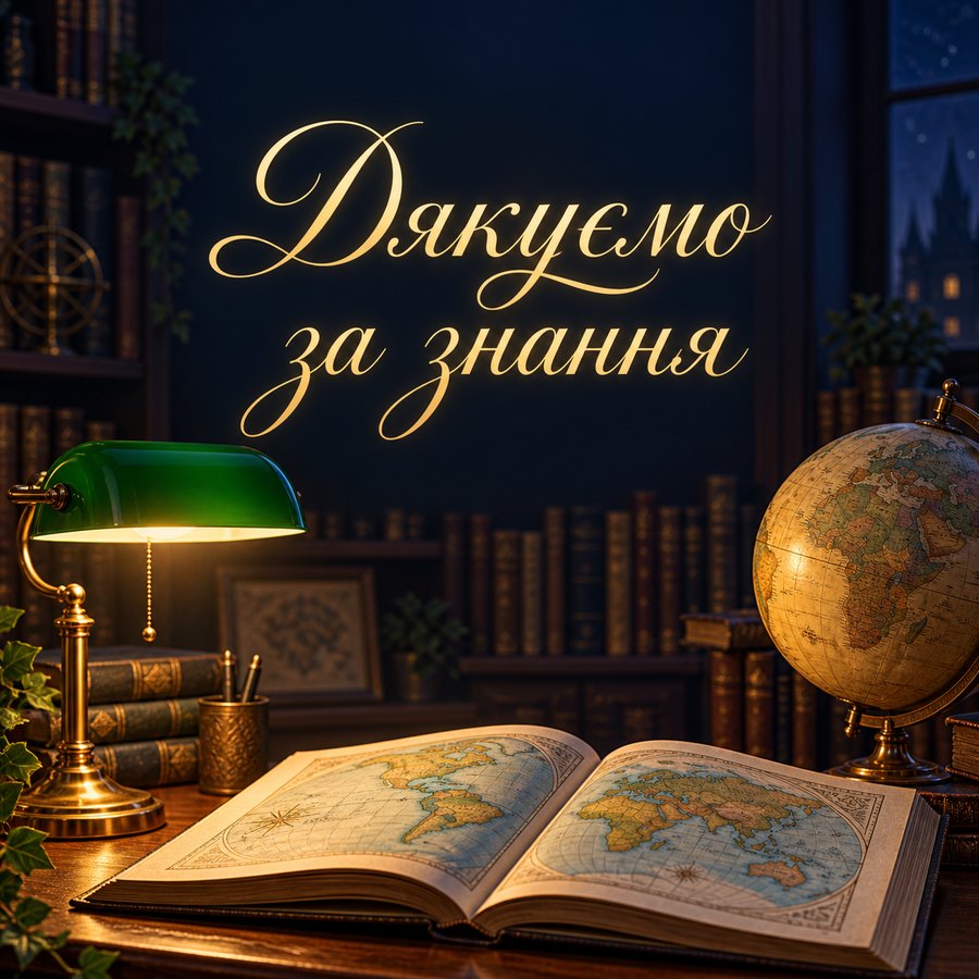 Дякуємо за знання