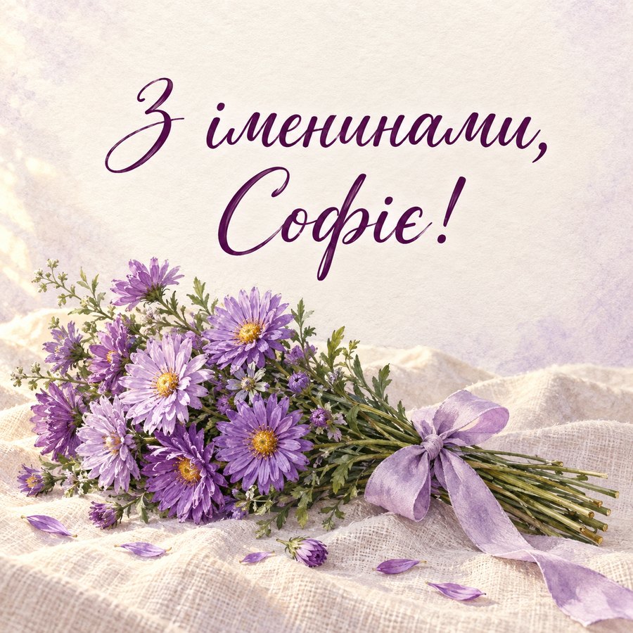 З іменинами, Софіє!
