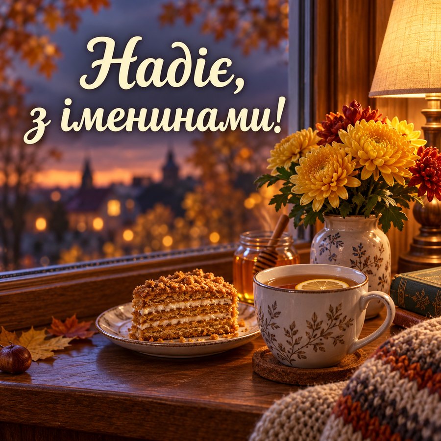 Надіє, з іменинами!