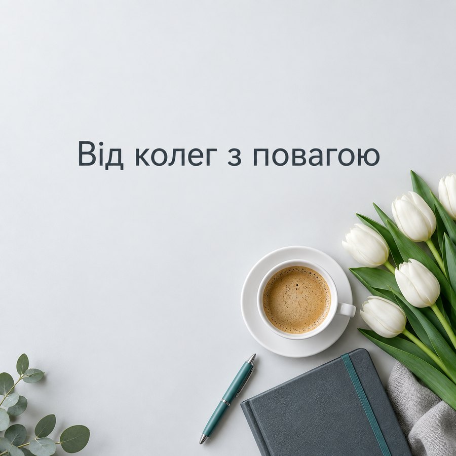 Від колег з повагою