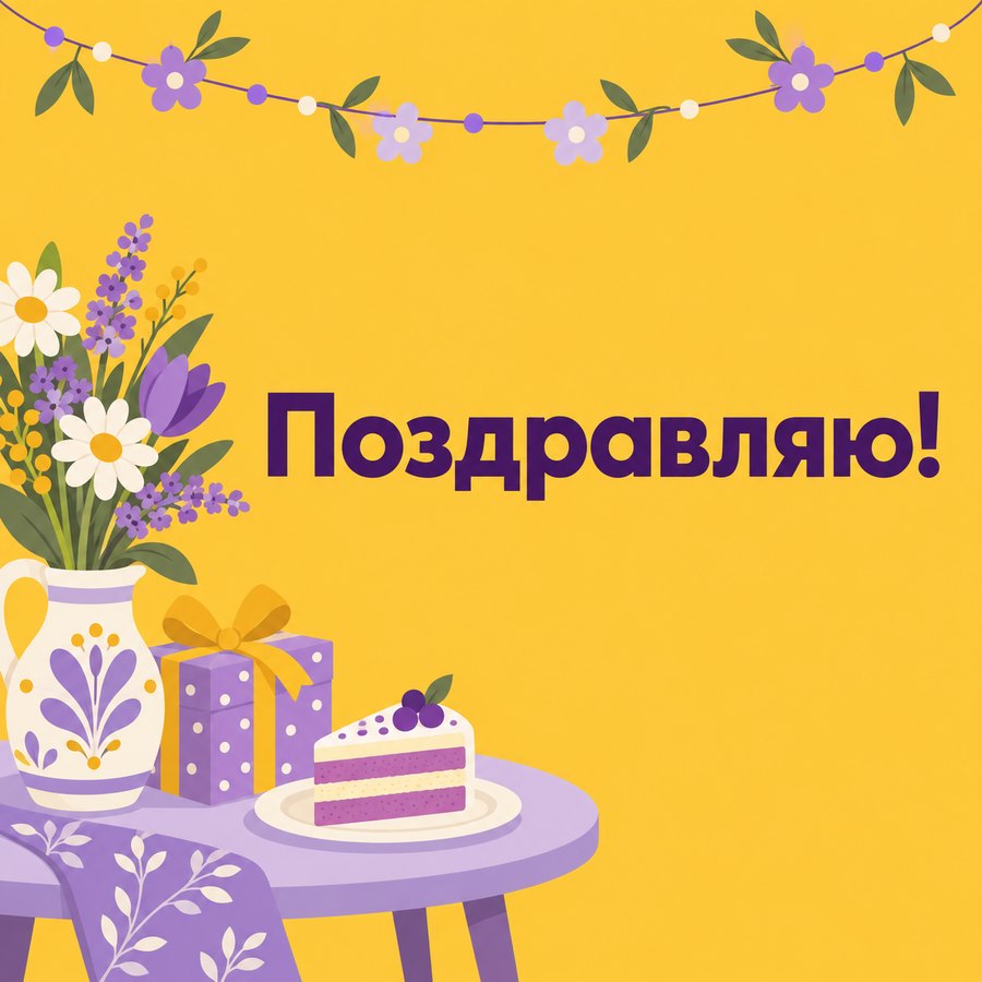 Поздравляю!