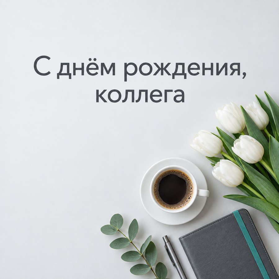 С днём рождения, коллега