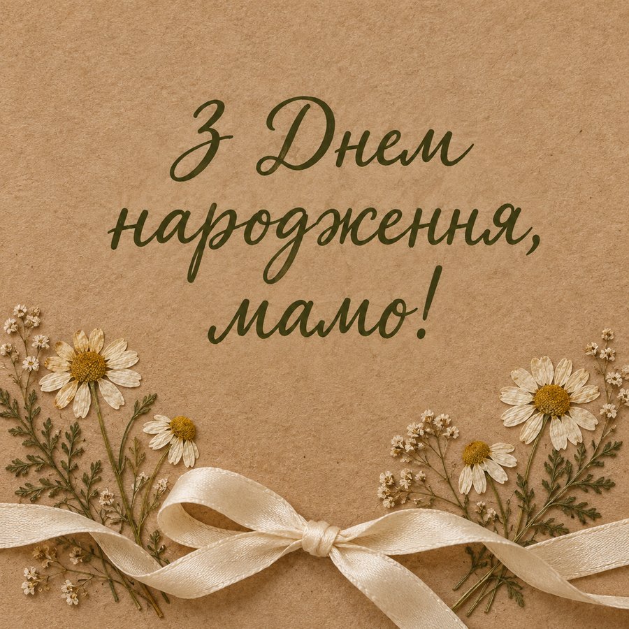 З Днем народження, мамо!