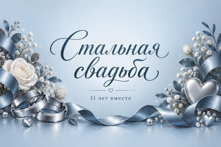 Стальная свадьба 11 лет вместе
