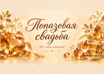 Топазовая свадьба 44 года вместе