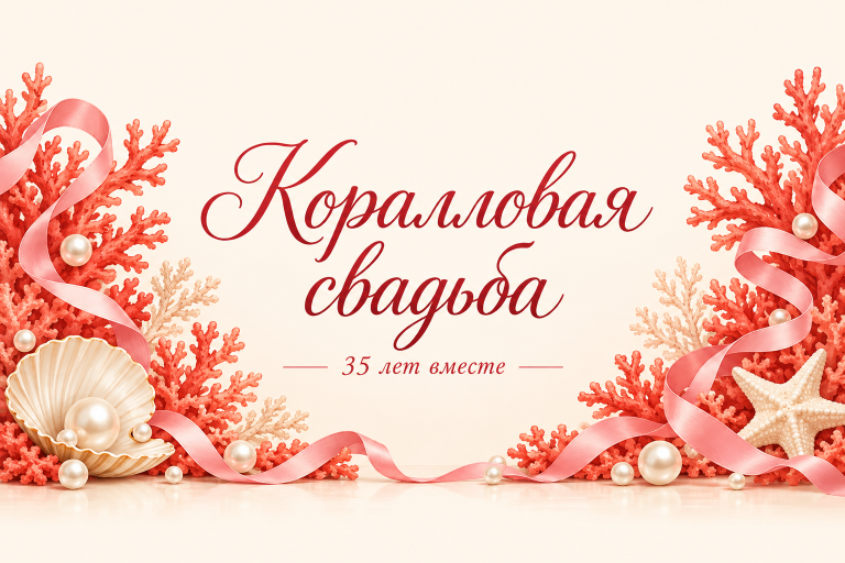 Коралловая свадьба 35 лет вместе