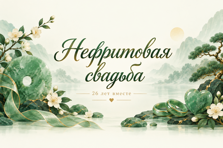Нефритовая свадьба 26 лет вместе
