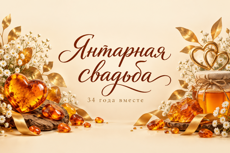 Янтарная свадьба 34 года вместе