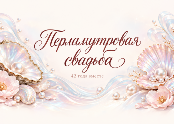 Перламутровая свадьба 42 года вместе