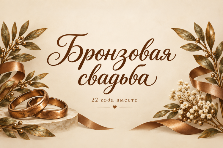 Бронзовая свадьба 22 года вместе