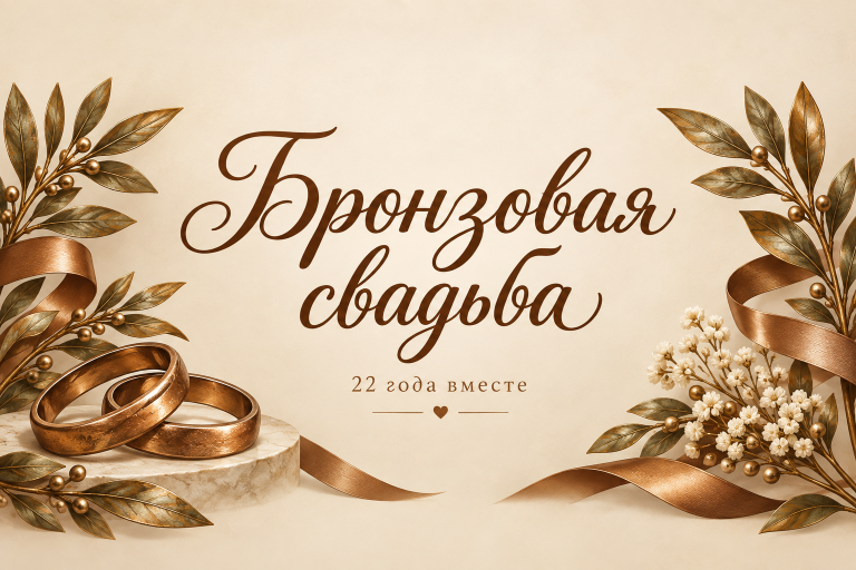 Бронзовая свадьба 22 года вместе