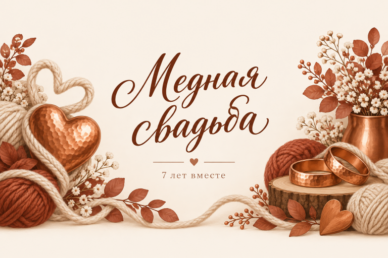 Медная свадьба 7 лет вместе