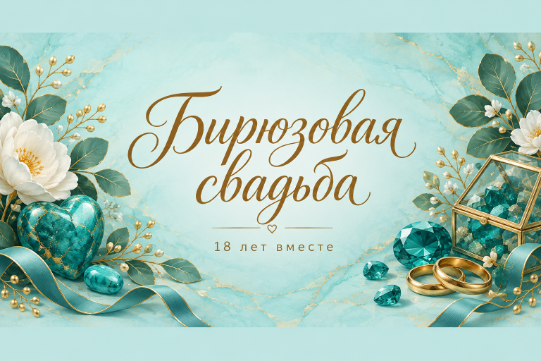 Бирюзовая свадьба 18 лет вместе