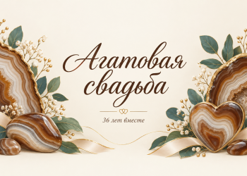 Агатовая свадьба 36 лет вместе