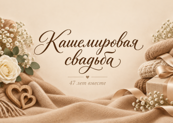 Кашемировая свадьба 47 лет вместе