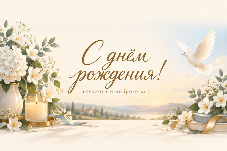 С днём рождения! светлого и доброго дня