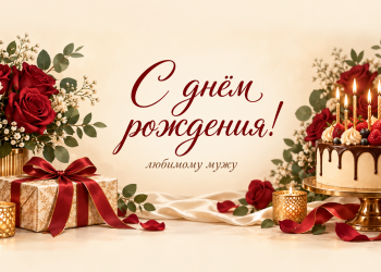 С днём рождения! любимому мужу