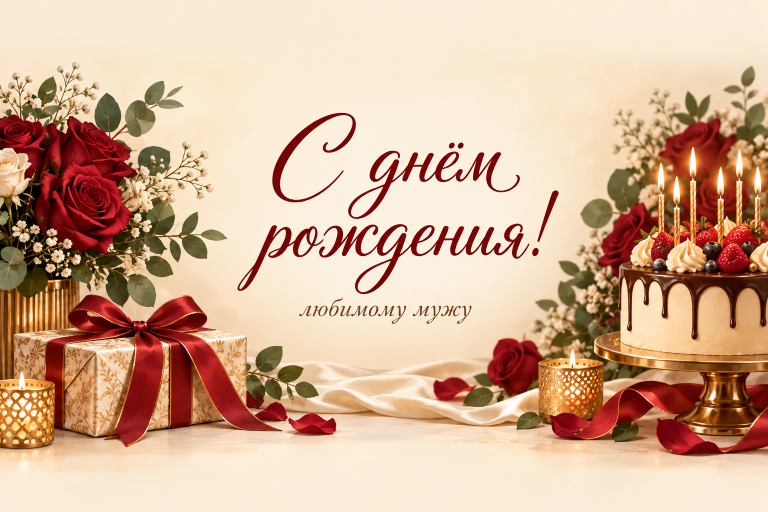 С днём рождения! любимому мужу