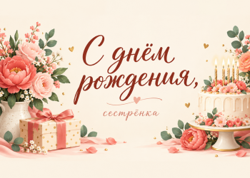 С днём рождения, сестрёнка