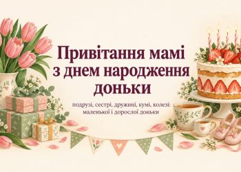 Привітання мамі з днем народження доньки: подрузі, сестрі, дружині, кумі, колезі