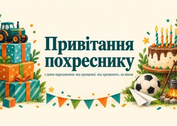 Привітання похреснику з днем народження: від хрещеної, від хрещеного, за віком