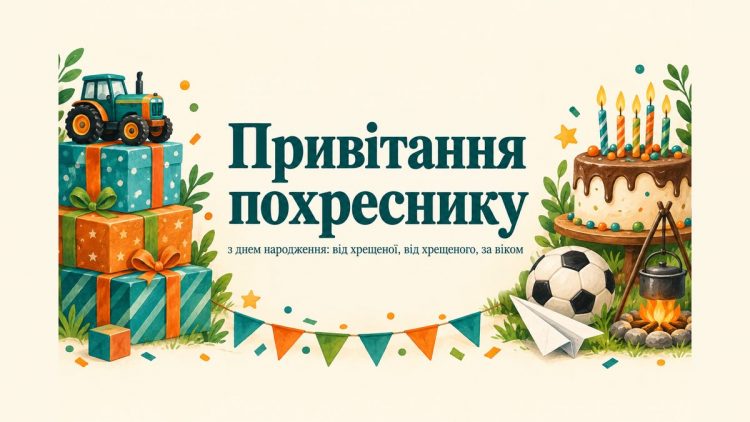 Привітання похреснику з днем народження: від хрещеної, від хрещеного, за віком