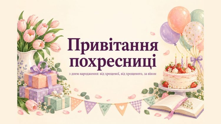 Привітання похресниці з днем народження: від хрещеної, від хрещеного, за віком