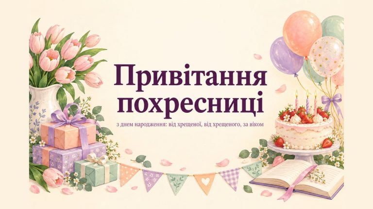 Привітання похресниці з днем народження: від хрещеної, від хрещеного, за віком