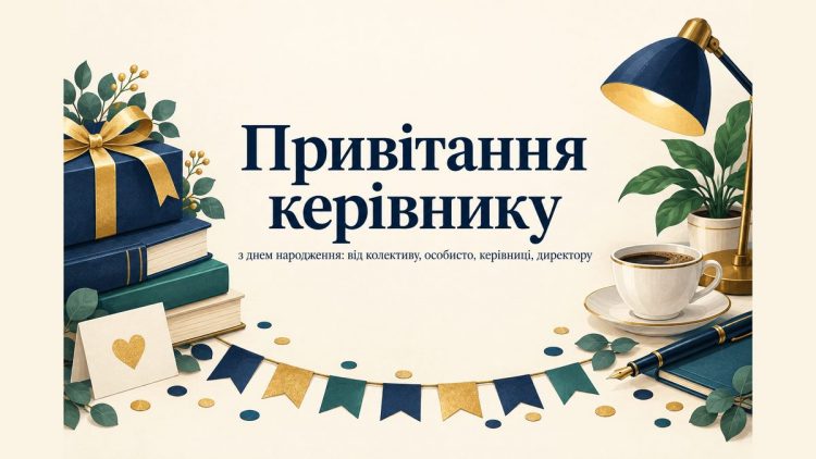 Привітання керівнику з днем народження: від колективу, особисто, керівниці, директору