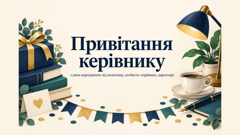 Привітання керівнику з днем народження: від колективу, особисто, керівниці, директору