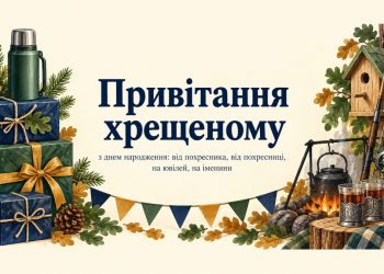 Привітання хрещеному з днем народження: від похресника, від похресниці, на ювілей, на іменини