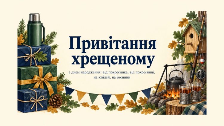 Привітання хрещеному з днем народження: від похресника, від похресниці, на ювілей, на іменини