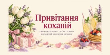 Привітання коханій з днем народження: своїми словами, зворушливі, з гумором, у віршах