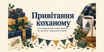 Привітання коханому з днем народження: своїми словами, від дружини, зворушливі, у віршах