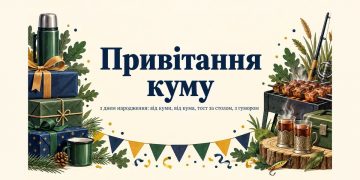 Привітання куму з днем народження: від куми, від кума, тост за столом, з гумором