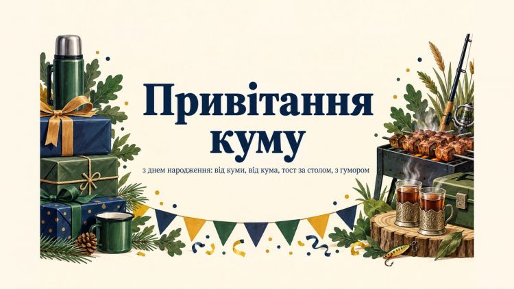 Привітання куму з днем народження: від куми, від кума, тост за столом, з гумором