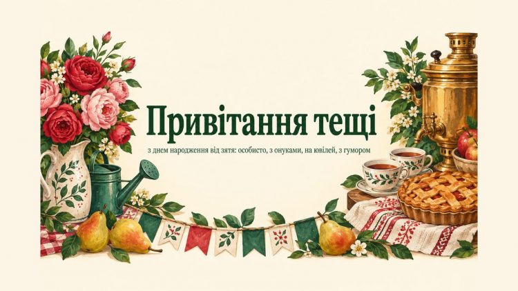 Привітання тещі з днем народження від зятя: особисто, з онуками, на ювілей, з гумором