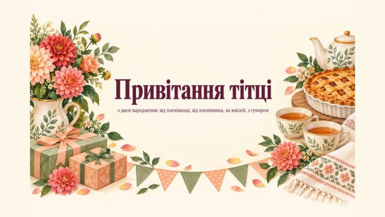 Привітання тітці з днем народження: від племінниці, від племінника, на ювілей, з гумором
